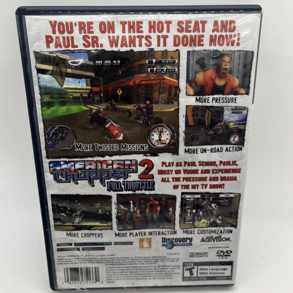 AMERICAN CHOPPER 2 FULL THROTTLE Playstation 2 Complete & Tested USA NTSC D52 - Picture 3 of 8